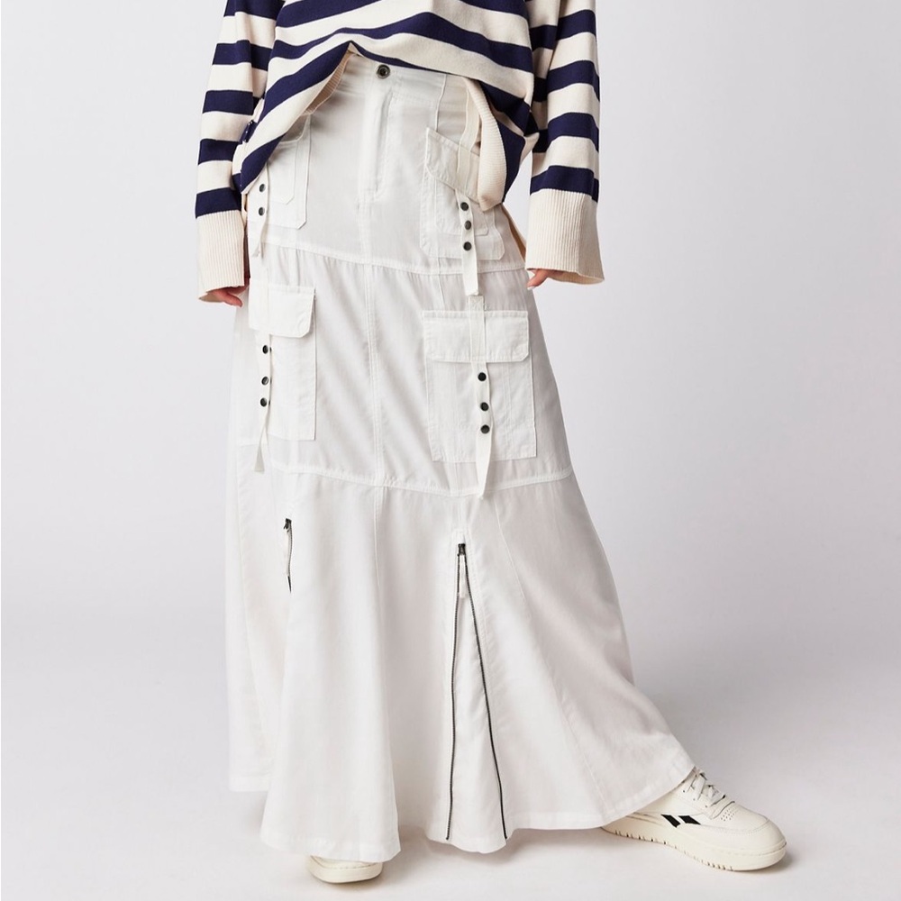 Free People What You Waiting For Maci Skirt in sea salt